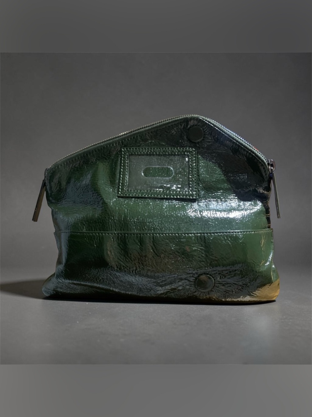 HOBO Dark Green Original Zip-Front Envelope Clutch